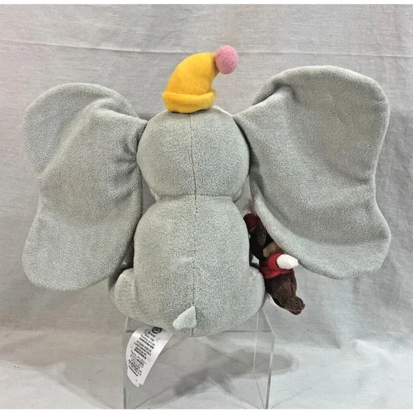 Disney Store Clown Dumbo Plush 10" Timothy Mouse Elephant Stuff Animal Toy Baby - Picture 6 of 8